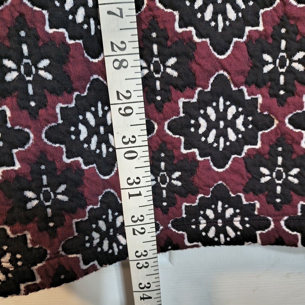 Loft Elegant Geometric Patterned Short Sleeve Dre… - image 3